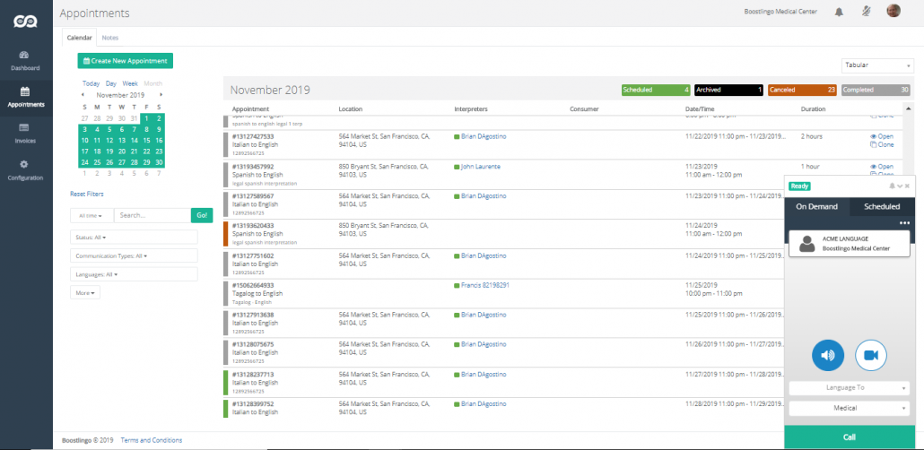 Language Service Company Scalable Cloudbased System