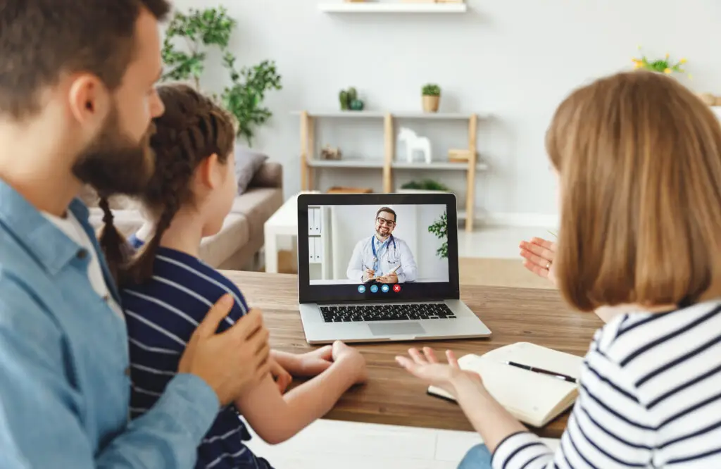 telehealth interpreting with child.