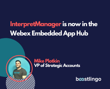 InterpretManager in the Webex App Hub