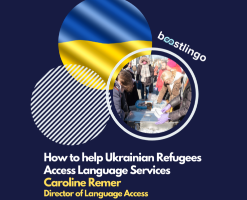 how to help ukrainian refugees access language services