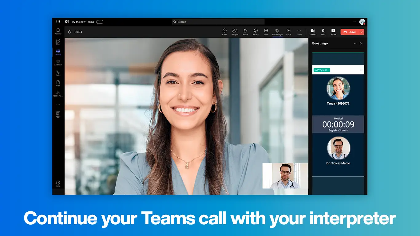 connect to interpreter within seconds