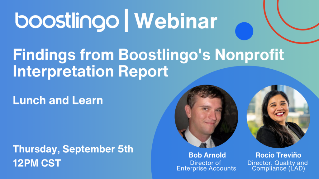 Boostlingo's Nonprofit Interpretation Report