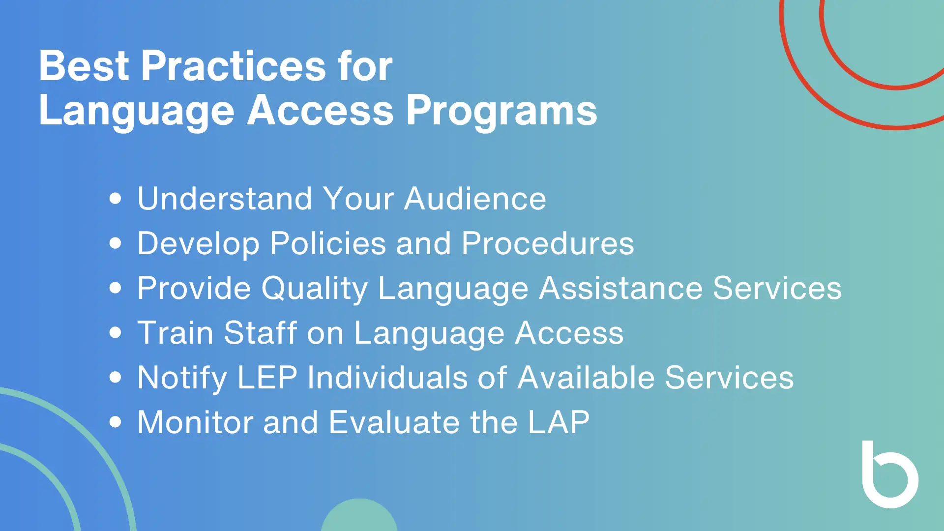 Language Access Best Practices