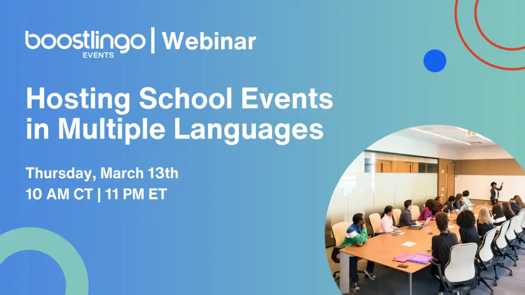 Hosting School Events in Multiple Languages