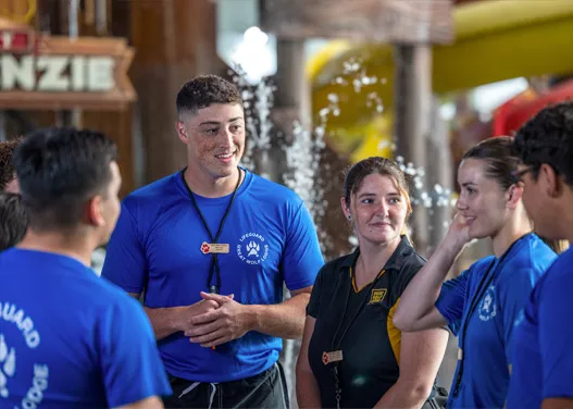 Great Wolf Lodge Pack Members meeting at resort