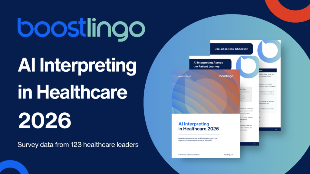 Thumbnail of Boostlingo's AI Interpreting in Healthcare 2026 report